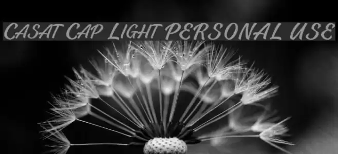 Casat Cap Light PERSONAL USE Font examples