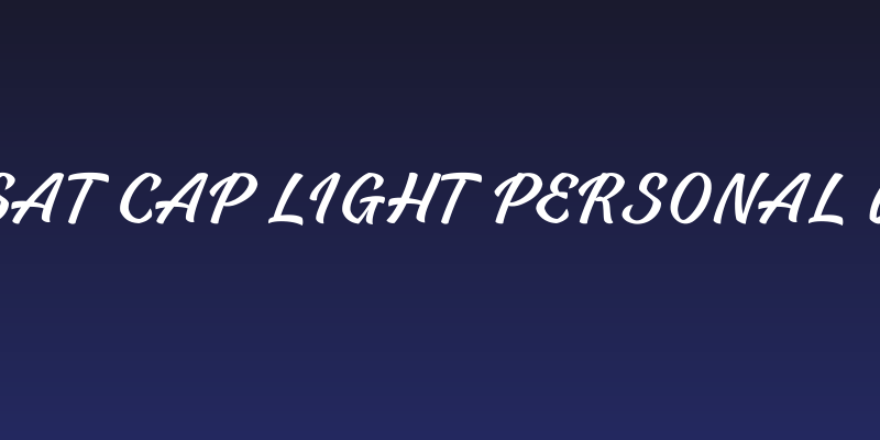 Casat Cap Light PERSONAL USE Social Header
