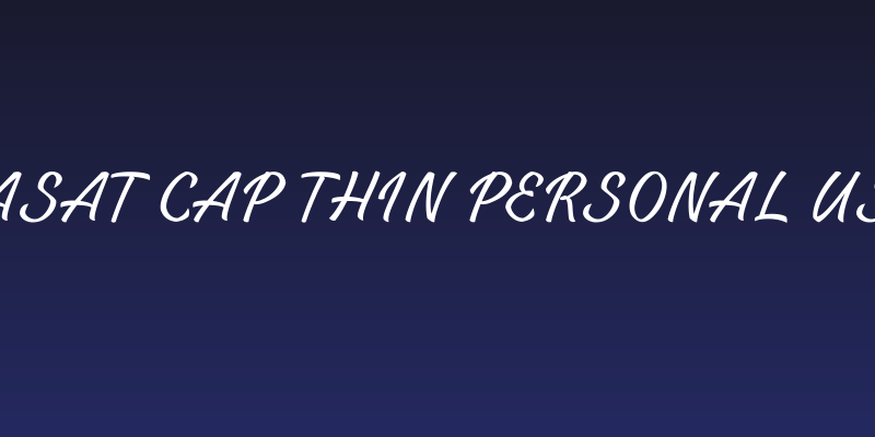Casat Cap Thin PERSONAL USE Social Header