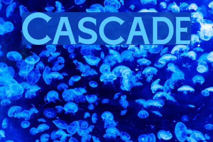 Cascade Font examples