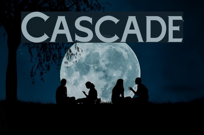 Cascade Font examples