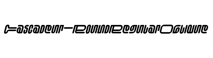 Cascadeur-RoundRegularOblique  免费字体下载