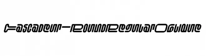 Cascadeur-RoundRegularOblique  Frei Schriftart Herunterladen