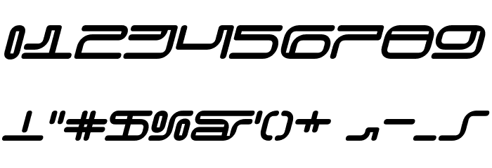 Cascadeur-RoundRegularOblique Font OTHER CHARS
