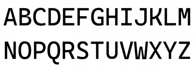 Cascadia Code خط أحرف كبيرة