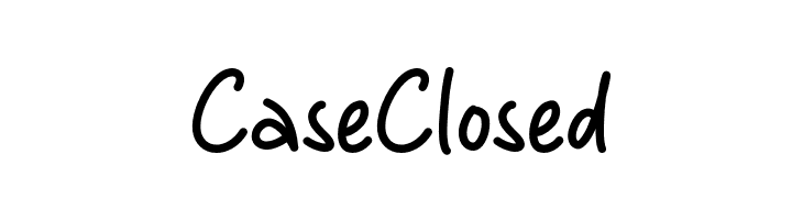 Case Closed  Скачать бесплатные шрифты