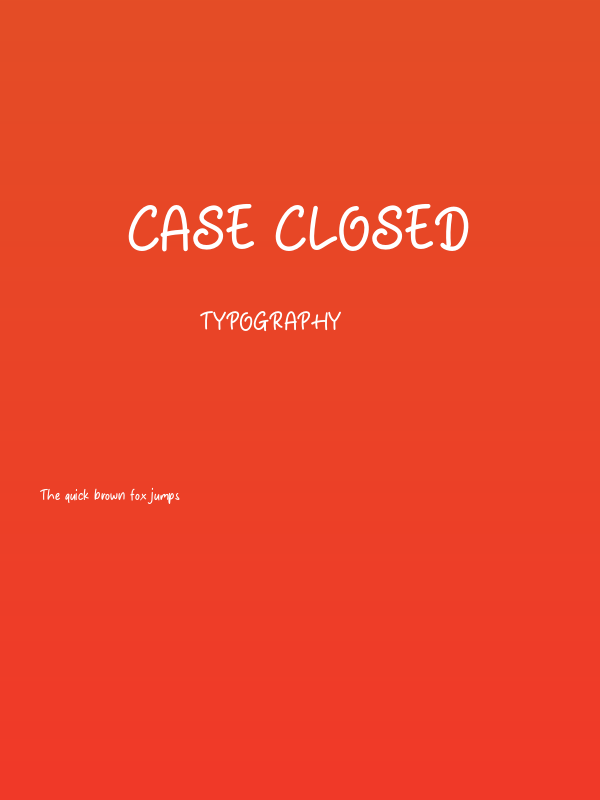 Case Closed Poster