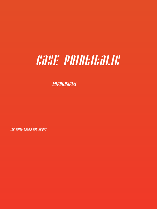 Case printitalic Poster