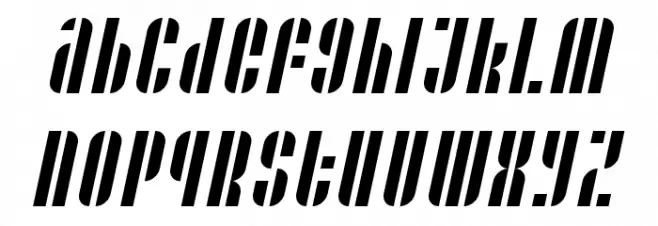 Case printitalic Font Litere mici