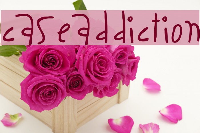 CaseAddiction Font examples
