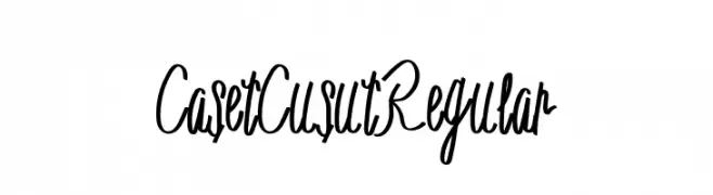 CasetCusutRegular  تنزيل الخطوط