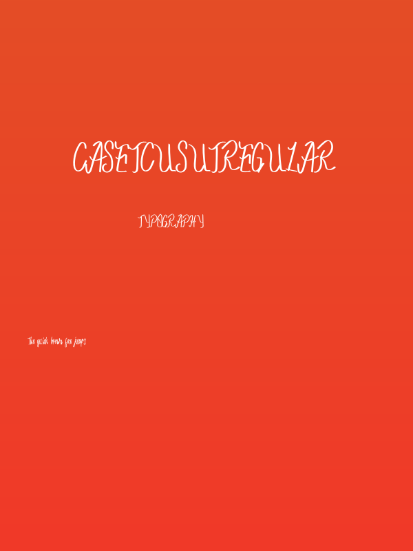 CasetCusutRegular Poster