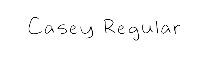 Casey Regular फ़ॉन्ट