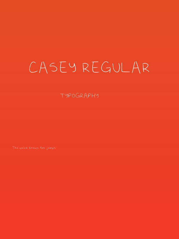 Casey Regular Poster
