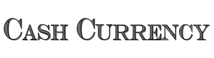 Cash Currency Font