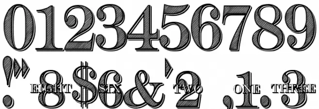 Cash Currency Font OTHER CHARS