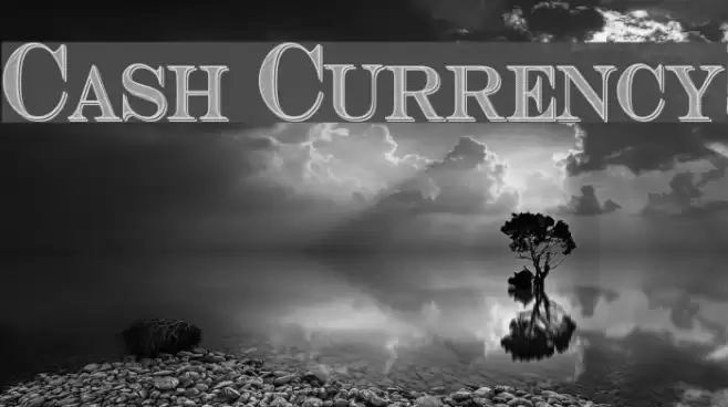 Cash Currency Font examples