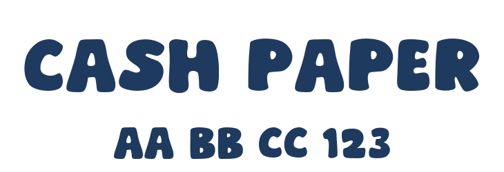 Cash Paper Font Preview