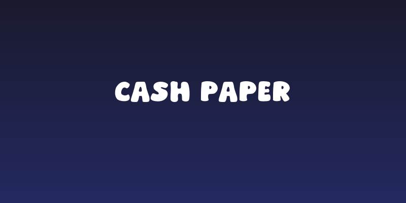 Cash Paper Social Header