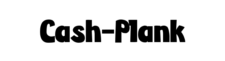 Cash-Plank 字体