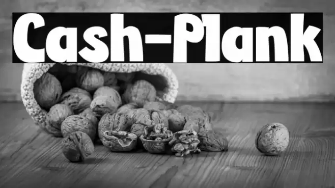 Cash-Plank フォント examples