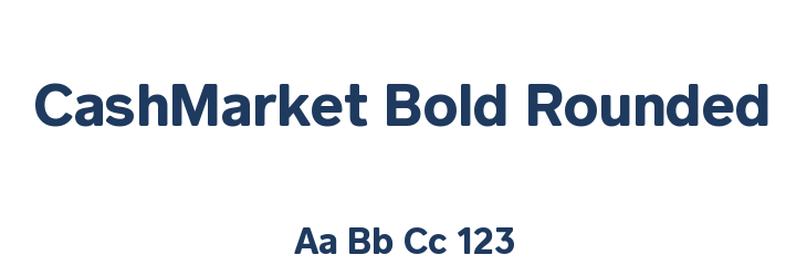 CashMarket Bold Rounded Font Preview