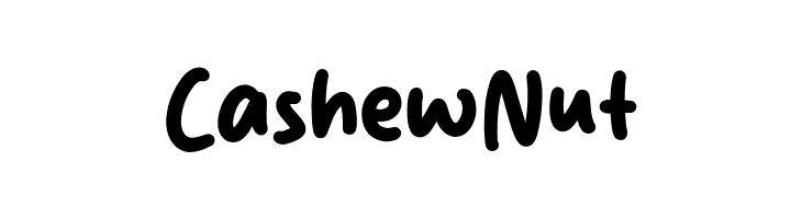 Cashew Nut  Frei Schriftart Herunterladen