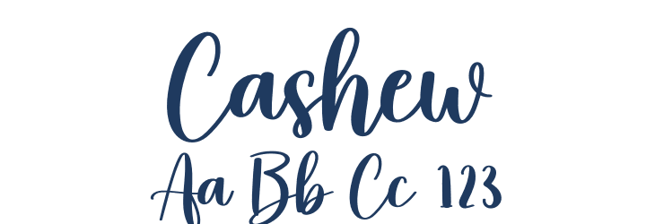 Cashew Font Preview