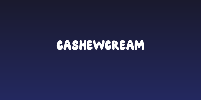 Cashewcream Social Header