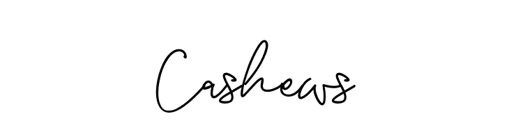 Cashews  Frei Schriftart Herunterladen