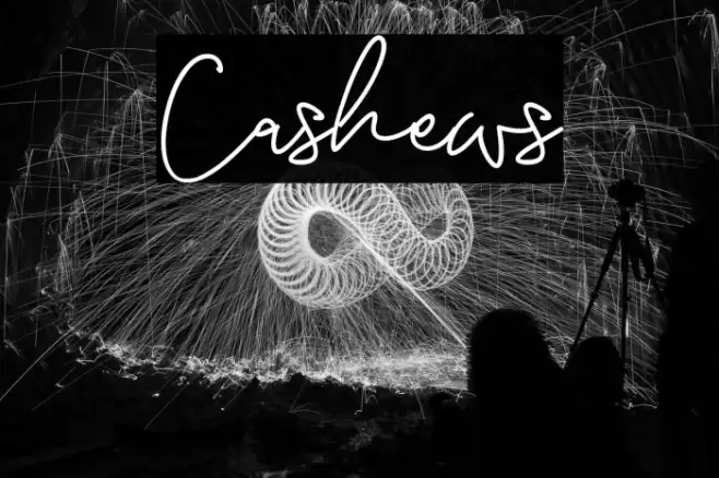 Cashews Font examples