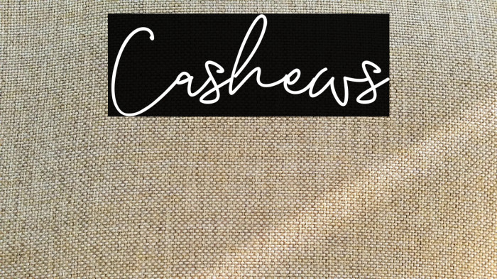 Cashews Example 3