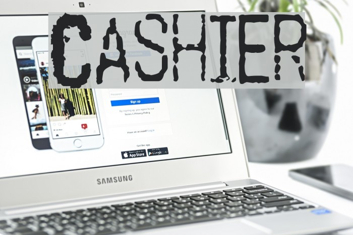 Cashier Font examples