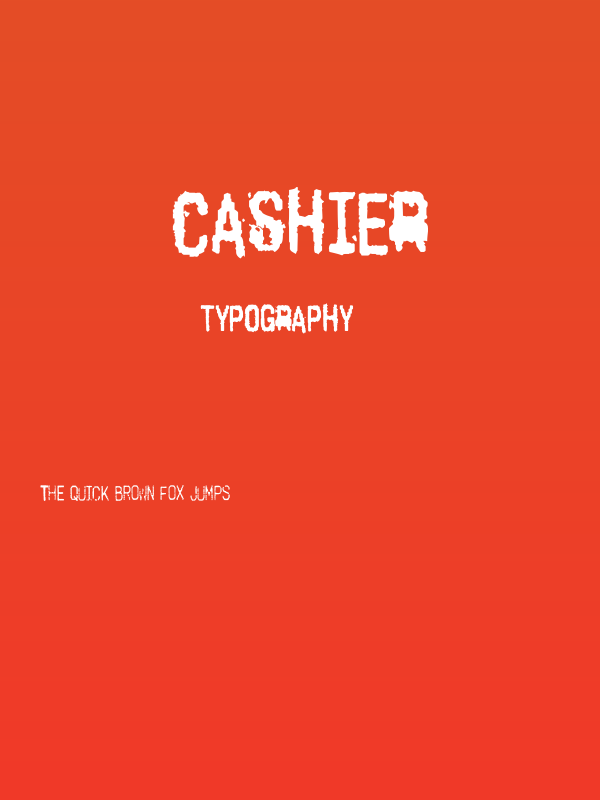 Cashier Poster