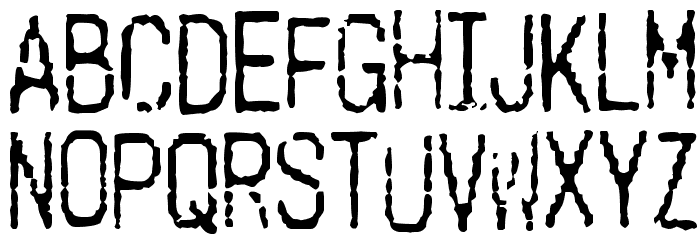 Cashier Font LOWERCASE