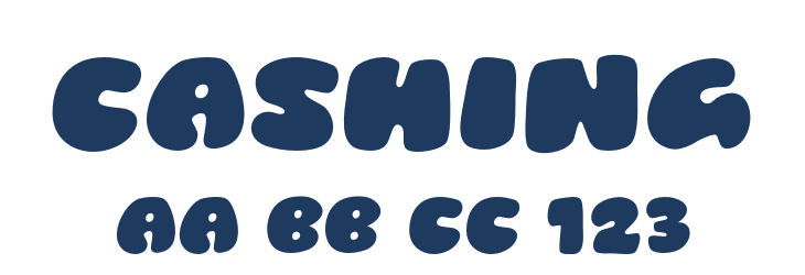 Cashing Font Preview
