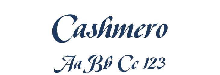 Cashmero Font Preview