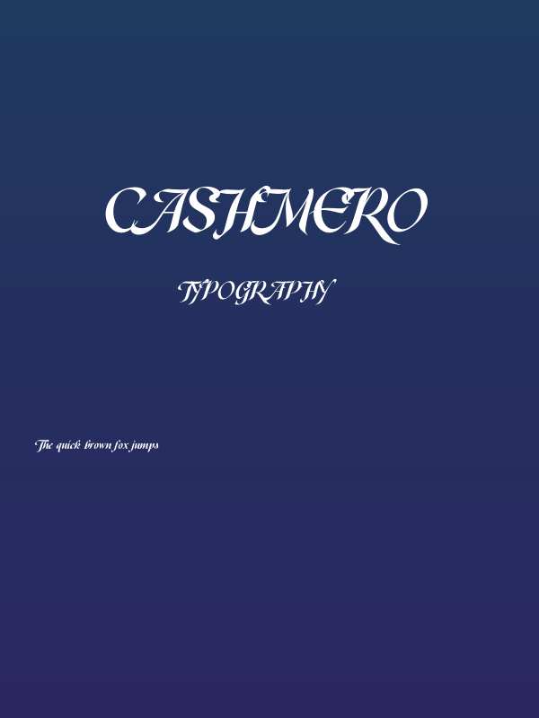 Cashmero Poster