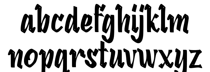 Cashya Font LOWERCASE