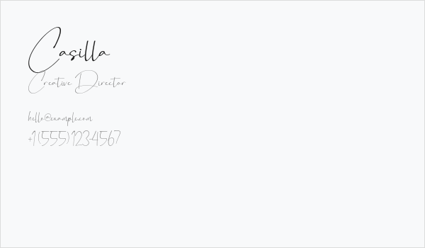 Casilla Business Card