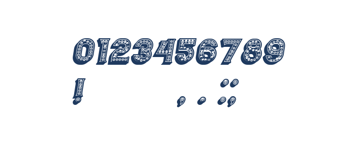 Casino 3D Filled Marquee Italic Other Characters