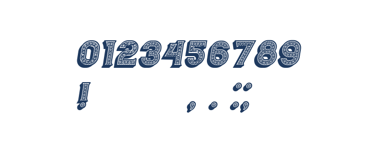 Casino 3D Lines Marquee Italic Other Characters