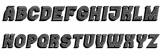 Casino 3D Lines Marquee Italic Polices MAJUSCULES
