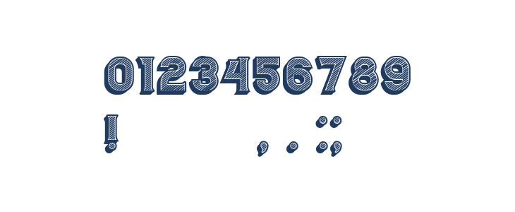 Casino 3D Lines Regular Other Characters