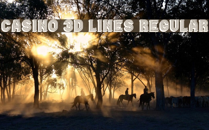 Casino 3D Lines Regular Example 2