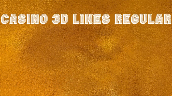 Casino 3D Lines Regular Example 3