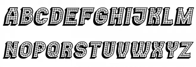 Casino 3D Marquee Italic Schriftart Groß