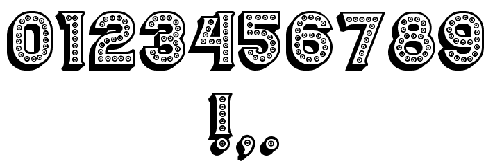 Casino 3D Marquee Regular Font OTHER CHARS