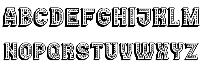 Casino 3D Marquee Regular Font LOWERCASE