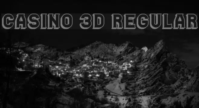 Casino 3D Regular Font examples